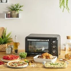 Moulinex OX444810 Optimo Forno Elettrico Ventilato 19 Litri, Potenza 1380 W, Max 240°C, Forno Per Pizza, Carne, Pesce, Dolci, Con 6 Modalità Di Cottura, Timer, 2 Accessori -Elettrodomestici Negozio 100643915 3