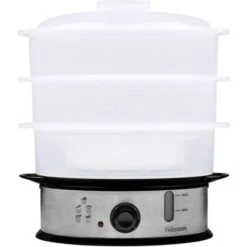 Tristar VS-3914 Vaporiera Acciaio Inox, Nero