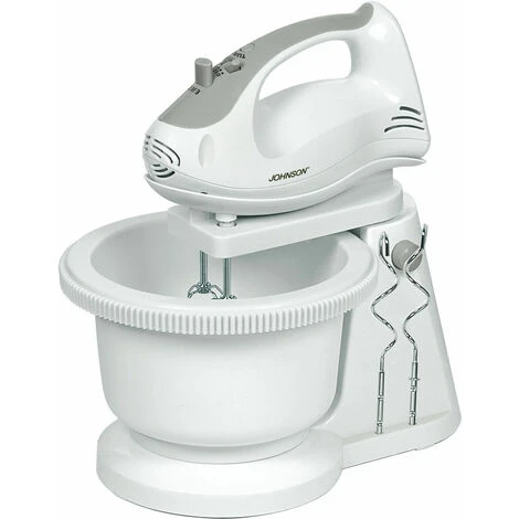 JOHNSON Sbattitore Frullatore Elettrico Con Ciotola Fruste Ganci Ad Immersione 5 JOHNSON Sbattitore Frullatore Elettrico Con Ciotola Fruste Ganci Ad Immersione - immagine 3