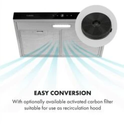 Klarstein Contempo Neo Cappa Sottopensile 60cm 175m³/h Acciaio Inox Acrilico 9 Klarstein Contempo Neo Cappa Sottopensile 60cm 175m³/h Acciaio Inox Acrilico -Elettrodomestici Negozio 13296319 3