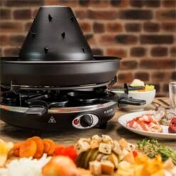 Klarstein Taste Volcano Griglia Per Tartare Griglia Per Raclette 1500 W 6 Person -Elettrodomestici Negozio 13296488 3