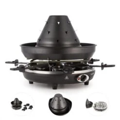 Klarstein Taste Volcano Griglia Per Tartare Griglia Per Raclette 1500 W 6 Person -Elettrodomestici Negozio 13296488 5