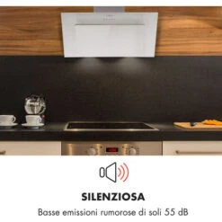 Klarstein Athena - Cappa Aspirante, 60 Cm, Capacità Aspirante: 350 M³/h, LED, Acciaio Inox -Elettrodomestici Negozio 13296545 2