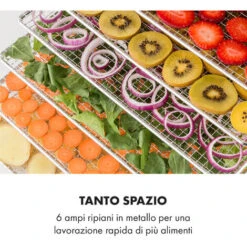 Klarstein Fruit Jerky Steel 6 - Essiccatore, 6 Ripiani, 630 W, Superficie: 0,65 M² -Elettrodomestici Negozio 14061642 4