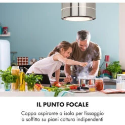 Klarstein Tron Ambience Cappa A Isola Ø38cm Ricircolo 540m³/h LED Acciaio Inox 10 Klarstein Tron Ambience Cappa A Isola Ø38cm Ricircolo 540m³/h LED Acciaio Inox -Elettrodomestici Negozio 14061982 4