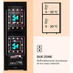 Klarstein Shiraz 39 Duo Cantinetta Vino 2 Zone 105l 39 Bottiglie 10 Klarstein Shiraz 39 Duo Cantinetta Vino 2 Zone 105l 39 Bottiglie -Elettrodomestici Negozio 14061984 4