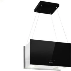 Klarstein Kronleuchter L Cappa A Isola 60cm Scarico: 590m³/h LED Touch Nero