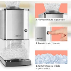 Oneconcept Icebreaker Macchina Tritaghiaccio 15kg/h 3,5 Litri Acciaio Inox -Elettrodomestici Negozio 14127177 4