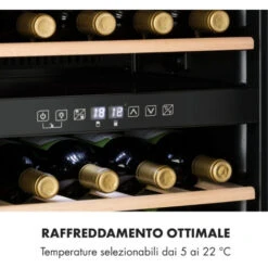Klarstein Vinamour 29 Duo - Frigorifero Per Vini, 2 Zone, 80 L/29 Bottiglie, 5-22°C, Touch -Elettrodomestici Negozio 14458752 5