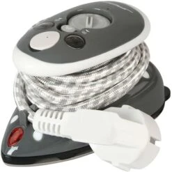 Nova Ferro Da Stiro Da Viaggio Antiaderente E A Doppia Tensione Da 40 Ml Con Misurino Colore : Grigio -Elettrodomestici Negozio 14814172 5
