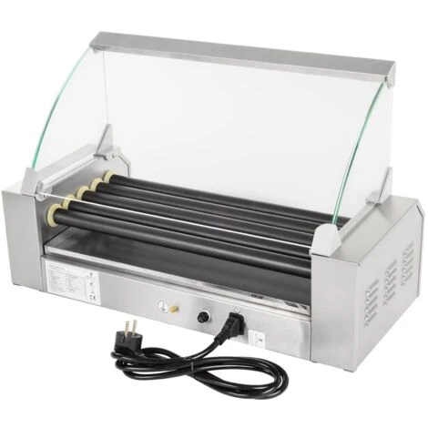 Griglia Hot Dog Macchina Cuoci Wurstel Professionale 5 Tubi Copertura In Teflon 6 Griglia Hot Dog Macchina Cuoci Wurstel Professionale 5 Tubi Copertura In Teflon - immagine 4