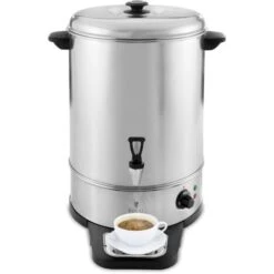 Bollitore Professionale Dispenser 30 Litri Vaschetta Di Raccolta In Acciao Inox