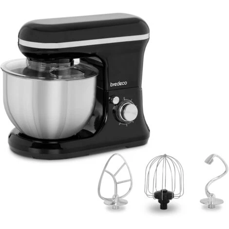Robot Da Cucina Mixer Planetaria Impastatrice Sbattitore 1.200 W 5 Litri Nero 3 Robot Da Cucina Mixer Planetaria Impastatrice Sbattitore 1.200 W 5 Litri Nero