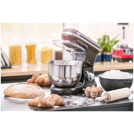 Robot Da Cucina Mixer Planetaria Impastatrice Sbattitore 1.200 W 5 Litri Nero 6 Robot Da Cucina Mixer Planetaria Impastatrice Sbattitore 1.200 W 5 Litri Nero - immagine 4