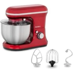 Robot Da Cucina Mixer Planetaria Impastatrice Sbattitore 1.200 W 5 Litri Rosso