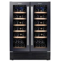 Candy CCVB 60D Vino Cantina Da Incasso 38 Bottiglie Ripiani In Legno 81,3 Cm Nero