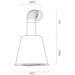 Cappa Aspirante URBAN STYLE In Acciaio Inox Antracite Cm Ø50 -Elettrodomestici Negozio 15105107 4