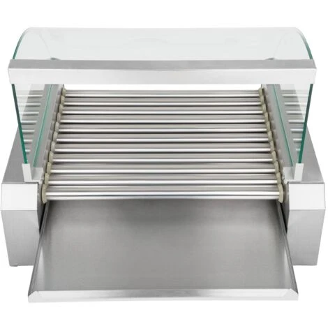 Macchina 11 Rulli Hot-Dog Wurstel Salsicce Hotdog Maker Professional 2 2Kw+Vetro 4 Macchina 11 Rulli Hot-Dog Wurstel Salsicce Hotdog Maker Professional 2 2Kw+Vetro - immagine 2