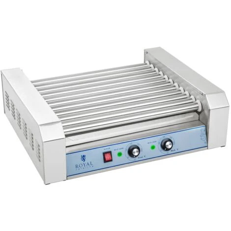 Macchina 11 Rulli Hot-Dog Wurstel Salsicce Hotdog Maker Professional 2 2Kw+Vetro 5 Macchina 11 Rulli Hot-Dog Wurstel Salsicce Hotdog Maker Professional 2 2Kw+Vetro - immagine 3