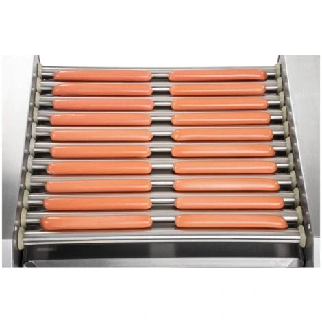 Macchina 11 Rulli Hot-Dog Wurstel Salsicce Hotdog Maker Professional 2 2Kw+Vetro 6 Macchina 11 Rulli Hot-Dog Wurstel Salsicce Hotdog Maker Professional 2 2Kw+Vetro - immagine 4