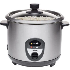 Cuociriso Elettrico Cuoci Riso 1,5 Litri 500W Acciaio Inox Tristar RK-6127