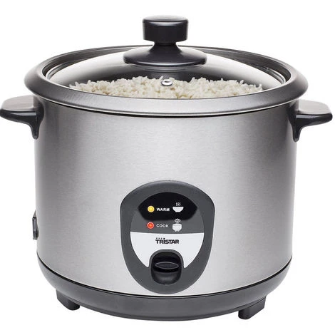 Cuociriso Elettrico Cuoci Riso 1,5 Litri 500W Acciaio Inox Tristar RK-6127 3 Cuociriso Elettrico Cuoci Riso 1,5 Litri 500W Acciaio Inox Tristar RK-6127