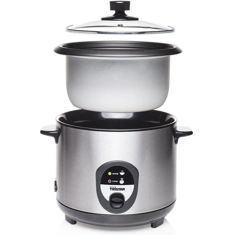 Cuociriso Elettrico Cuoci Riso 1,5 Litri 500W Acciaio Inox Tristar RK-6127 5 Cuociriso Elettrico Cuoci Riso 1,5 Litri 500W Acciaio Inox Tristar RK-6127 - immagine 3