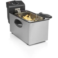 Tristar Friggitrice Elettrica In Acciaio Inox 3 Litri 2000W Cestello Termostato