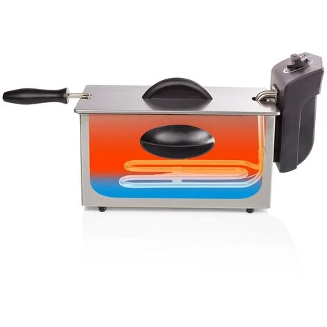 Tristar Friggitrice Elettrica In Acciaio Inox 3 Litri 2000W Cestello Termostato 6 Tristar Friggitrice Elettrica In Acciaio Inox 3 Litri 2000W Cestello Termostato - immagine 4