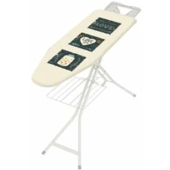 Colombo Asse Da Stiro PRATICA 120x40 Regolabile In 6 Posizioni Di Altezza, Poggiaferro Con Silicone, Griglia Porta Biancheria Rinforzata