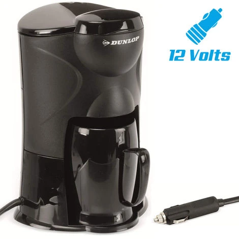 Dunlop Macchina Caffe Portatile Per Auto 12V Accendisigari Camper Barca 1 Tazza 170W 3 Dunlop Macchina Caffe Portatile Per Auto 12V Accendisigari Camper Barca 1 Tazza 170W