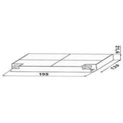 1 COPPIA DI FILTRI CAPPA FABER INCA SMART WEST COLLAGE DIVA CARBONE ATTIVO F 43 -Elettrodomestici Negozio 18219705 3