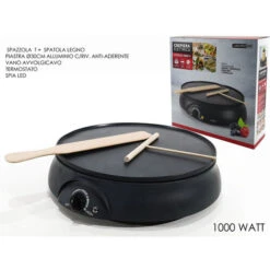 CREPIERA ELETTRICA PIASTRA MACCHINA PER CREPS CREPES SCALDA PIADINA ANTIADERENTE