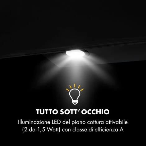 Klarstein Laurel 90 Cappa Aspirante 90cm Aria Di Scarico: 350 M³/h LED Touch Nero 7 Klarstein Laurel 90 Cappa Aspirante 90cm Aria Di Scarico: 350 M³/h LED Touch Nero - immagine 5