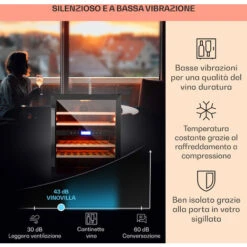 Klarstein Vinovilla 43 Built-In Duo Cantinetta-frigo Per Vini - Onyx Edition - 129l 43 Bottiglie 2 Zone 10 Klarstein Vinovilla 43 Built-In Duo Cantinetta-frigo Per Vini - Onyx Edition - 129l 43 Bottiglie 2 Zone -Elettrodomestici Negozio 22854288 4