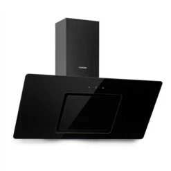 Klarstein Sofia 90 Cappa Aspirante 300 M³/h Touch-Control Frontale In Vetro Nero