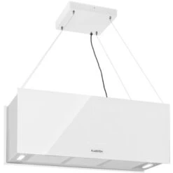 Klarstein Kronleuchter XL Cappa Aspirante A Isola 90cm Ricircolo 590m³/h LED Touch Bianco
