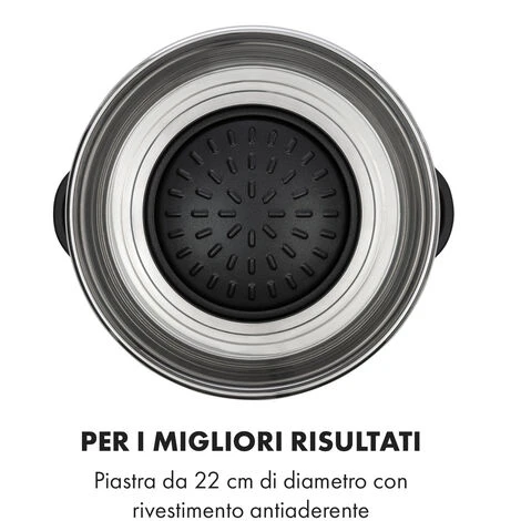 Klarstein Szechuan Hot Pot E Piastra Grill 5l Vol. 1350 W, 600 W Rosso 6 Klarstein Szechuan Hot Pot E Piastra Grill 5l Vol. 1350 W, 600 W Rosso - immagine 4