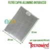 Filtro Cappa Metallico Alluminio Tecnowind 284 Mm X 352 Mm Antigrasso Cappa Aspirante
