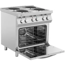 Cucina Elettrica Piano Cottura Elettrico + Forno A Convezione 13.400 W 4 Piastre -Elettrodomestici Negozio 25980606 4