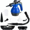 Pulitore Vapore 350 Ml, Pulitore A Vapore Portatile Multiuso 3 Bar, Con 9 Accessori (Blu) -Elettrodomestici Negozio 26693437 1
