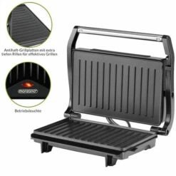 Monzana Grill A Contatto MZ608 Griglia Da Tavolo BPA Free Bistecchiera Tostiera Panini Maker 750W Antiaderente Tostapane -Elettrodomestici Negozio 26849071 5