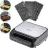 Monzana Piastra Elettrica 3in1 Sandwich Waffle Panini 3 Piastre Intercambiabili Antiaderente 1000W Tostapane BPA Free Manico Cool-Touch -Elettrodomestici Negozio 26960808 1