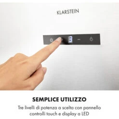 Klarstein Silver Lining 90, Cappa Aspirante, 90 Cm, 568m³/h , EEK A, Acciaio Inox -Elettrodomestici Negozio 27421853 5