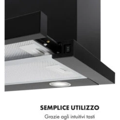 Klarstein Mariana 60 Cappa A Schermo Piatto 500 M³/h Di Scarico LED -Elettrodomestici Negozio 30541324 4