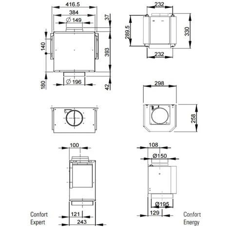 Motore 650m3/h Per Cappa - 6301026 - Roblin 4 Motore 650m3/h Per Cappa - 6301026 - Roblin - immagine 2