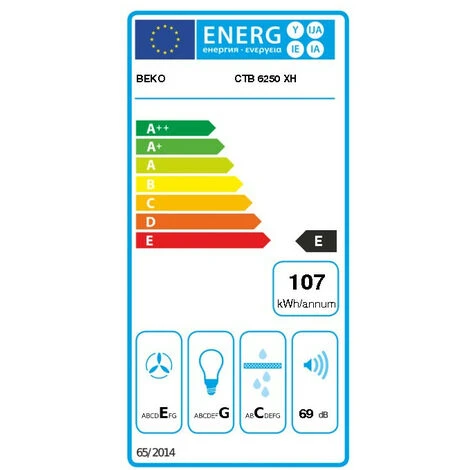 Cappa A Scomparsa 60cm 420m3 / H Acciaio Inox - Ctb6250xh - Beko 4 Cappa A Scomparsa 60cm 420m3 / H Acciaio Inox - Ctb6250xh - Beko - immagine 2