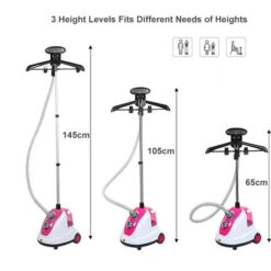 Stiratore Verticale A Vapore 1700W, Ferro Da Stiro Professionale, Rosa -Elettrodomestici Negozio 35183459 3