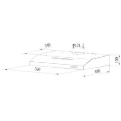 Cappuccio Visiera 60cm 348m3/h Nero - Rhc638/1pn - Rosieres -Elettrodomestici Negozio 35449157 3