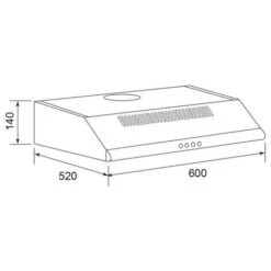 Cappuccio Visiera 60cm 250m3/h Acciaio Inox - Ghc625ix - Glem -Elettrodomestici Negozio 36042260 3